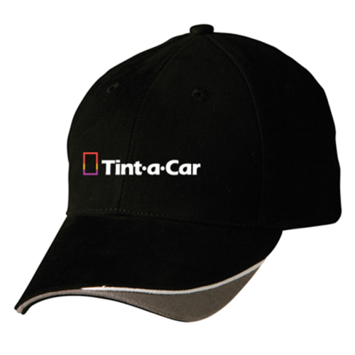 CH68 Heavy Brused Cotton Cap - Black / White / Grey